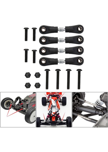Hsp Hpı Için Rc Araç Direksiyon Çubuğu 1:10 Rc Buggy Model Parçaları Vidalı Somun 42MM-50MM (Yurt Dışından)
