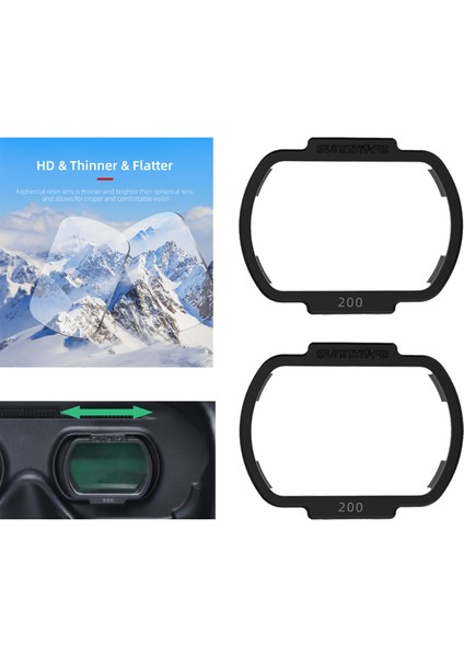 Goggles V2.0d Için Uygun Düzeltici Miyop Gözlükleri (Yurt Dışından)