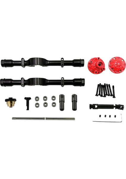 Wpl D12 Kamyon Yedek Parçaları Için 1/10 Ölçekli 4WD Arka Aks Diferansiyel Seti (Yurt Dışından)