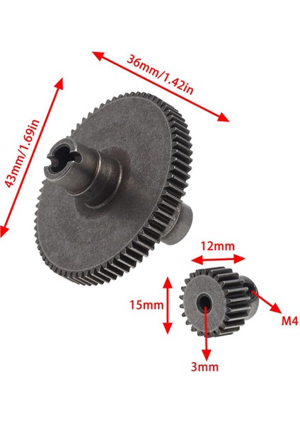 Wltoys 104001 1:10 Ölçekli Rc Model Araba Aksesuar Için Motor Dişli Yükseltme (Yurt Dışından)