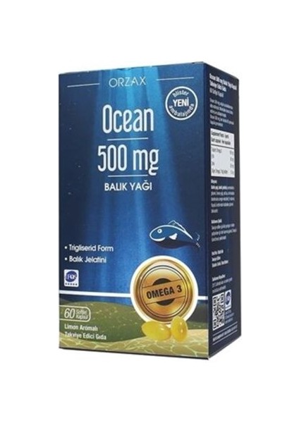 Ocean 500MG Balık Yağı 60 Kapsül