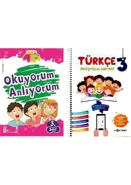 Ata Yayıncılık  3. Sınıf Okuyorum Anlıyorum + Pekiştirme Defteri