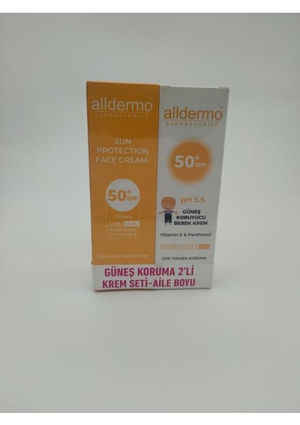 Güneş Koruma 2'li Krem Seti Aile Boyu