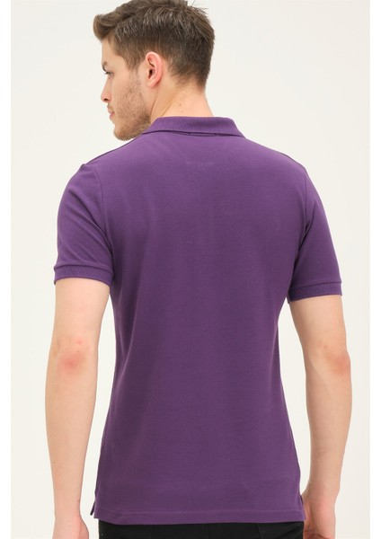 T8561 Dewberry Erkek Tshirt-Mor