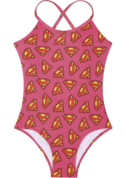 Super Girl Swimsuit Kız Çocuk Mayo