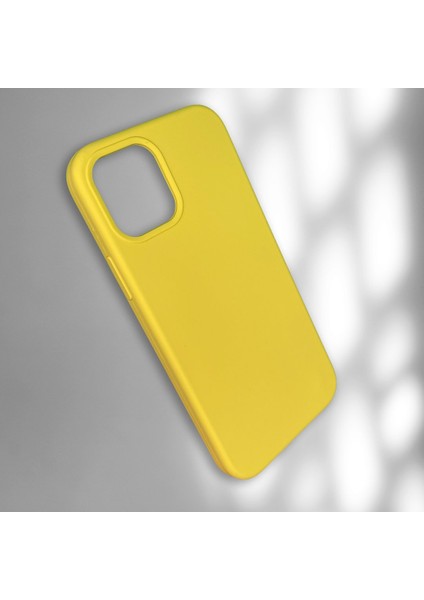 Apple iPhone 12 / 12 Pro Sarı Lansman Kılıf Kapak
