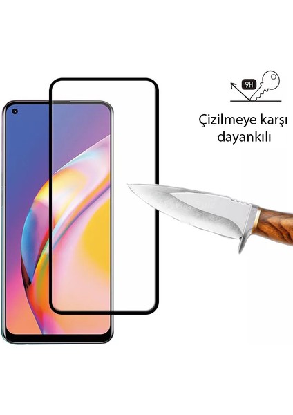 Oppo Reno 5 Lite Kırılmaz Cam 5d Tam Kaplayan Temperli Ekran Koruyucu