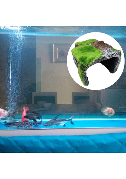 Yapay Yılan Sürüngen Saklanma Mağarası Balık Akvaryum Dekorasyon Reçine Malzemesi B fırsatları