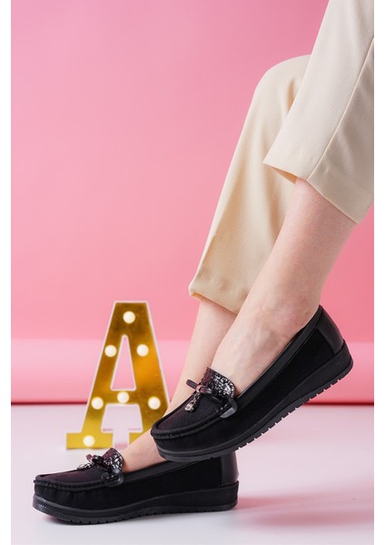 Kadın Tokalı Babet 02 Suni Deri Malzemeden Rahat Tabanlı Şık Ayakkabı modelleri