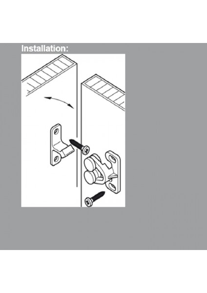 Dolap Dolap Kapıları Için 1 Takım Tekne Topu Rulo Mandalı Mandalı (Yurt Dışından)