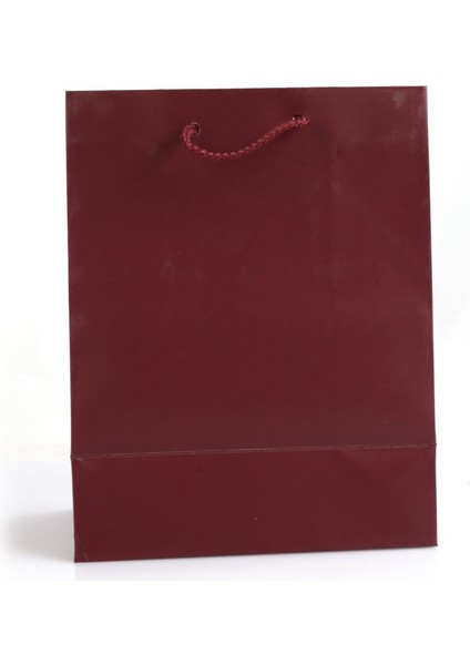 Kağıt Ip Saplı Çanta Bordo 18x10x23 İTHAL12'LI