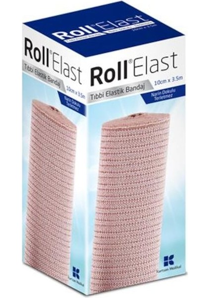 Elast Tıbbi Elastik Bandaj 10 cm x 3.5 M Ten Rengi