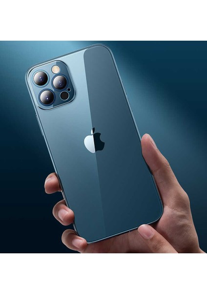 iPhone 12 Pro Kılıf Şeffaf Lüx Sade Tasarım Blok