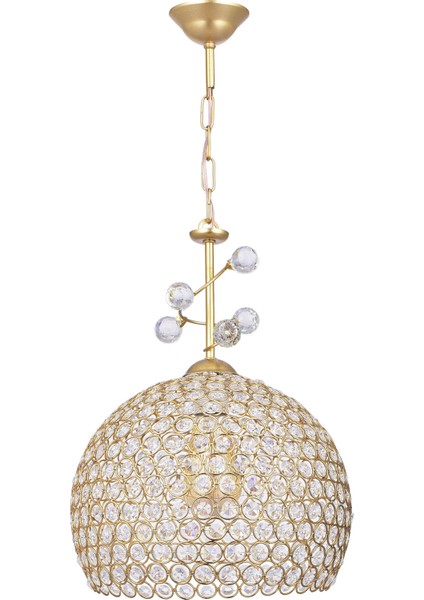 Hürrem Fiskiyeli Taşlı Sarkıt Avize 30 cm (Gold) fiyatları