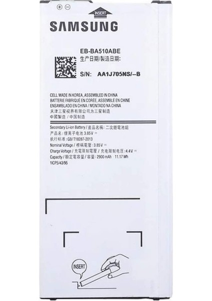 Samsung Galaxy A5 2016 A510 Batarya Pil EB-BA510ABE