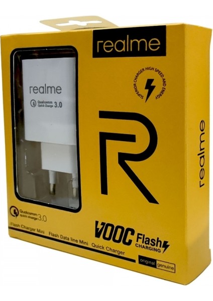 REALME18W 2A Qualcom 3,0 Type-C Hızlı Şarj Adaptör ve Data Kablosu