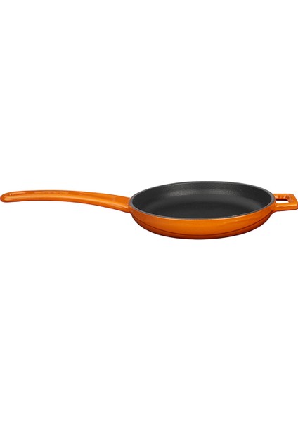 Döküm Kızartma Tavası Metal Saplı 16 cm - Turuncu modelleri