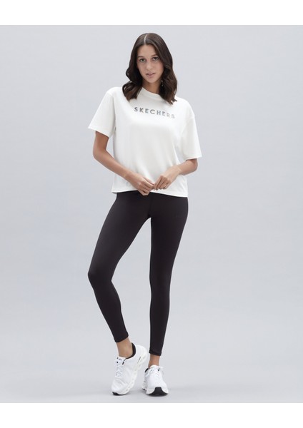 W Graphic Tee Shiny Logo Kadın Tshirt S221175-102 fiyatları