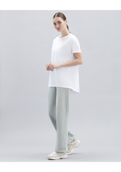 W Performance Tops Crew Neck T-Shirt Beyaz Kadın T-Shirt S221482-102