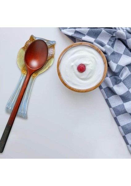Kaşık Dinlenme Seramik Yapmak Baykuş Tasarım Porselen Stopetop Çatal Spatula Kepçe Mavi (Yurt Dışından) fırsatları
