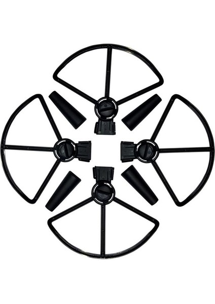 Djı Spark Drone 4 Lü Pervane Koruma + Iniş Ayak Takımı Siyah