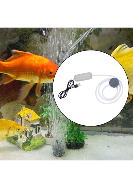 Taşınabilir Akvaryum Oksijen Hava Pompası USB Sessiz Açık Balıkçılık 5 V Toka Büyük Hacimli Beyaz (Yurt Dışından) modelleri