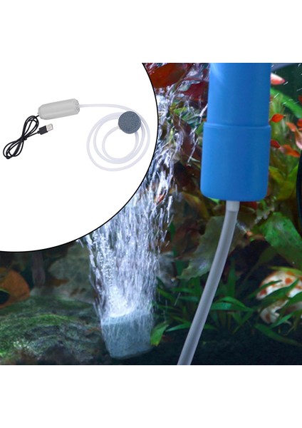 Taşınabilir Akvaryum Oksijen Hava Pompası USB Sessiz Açık Balıkçılık 5 V Toka Büyük Hacimli Beyaz (Yurt Dışından) fırsatları