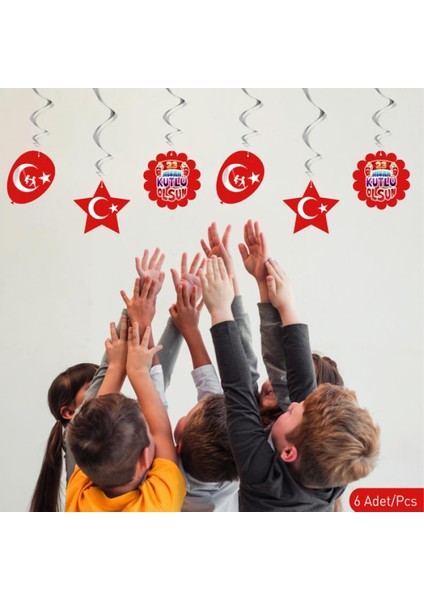 23 Nisan Kutlu Olsun Sarkıt - 23 Nisan Banner - Gösteri Banner - Bayram 23 Nisan Sarkıt Süs