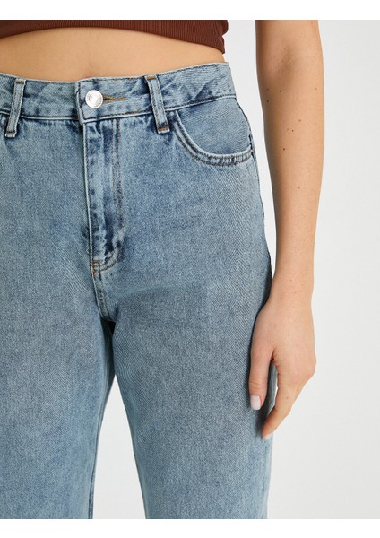 Kadın Yüksek Bel Jogger Kot Pantolon indirimleri