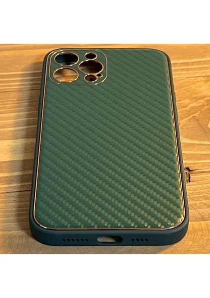 Iphone 12 Pro Max Kılıf Connection Desenli Kamera Korumalı Mat Yüzey Kılıf Haki