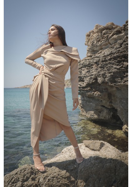 Bej Abiye Elbise fırsatları