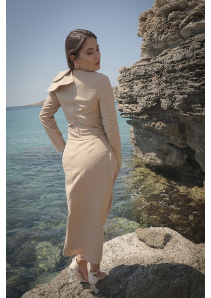 Bej Abiye Elbise indirimleri