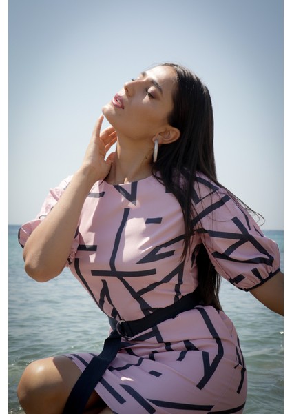 Pembe Kemerli Elbise modelleri