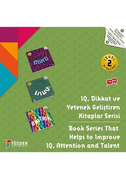 Level-2 8+ Yaş Iq, Dikkat ve Yetenek Geliştiren Kitaplar Serisi