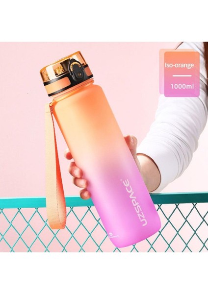 1000ML Büyük Boy Çift Renk Softtouch Ff Collection Tritan Su Matarası