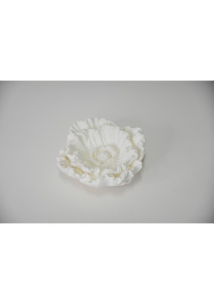 Oda Kokusu Için Yedek Ekru Çiçek Fitilli Seramik Taş 75 cc