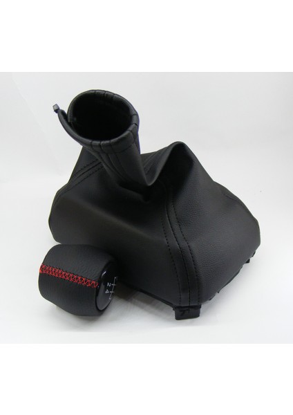 Opel Vectra A & Tigra A Deri Vites Topuzu ve Vites Körüğü Takım (Kırmızı Dikişli)