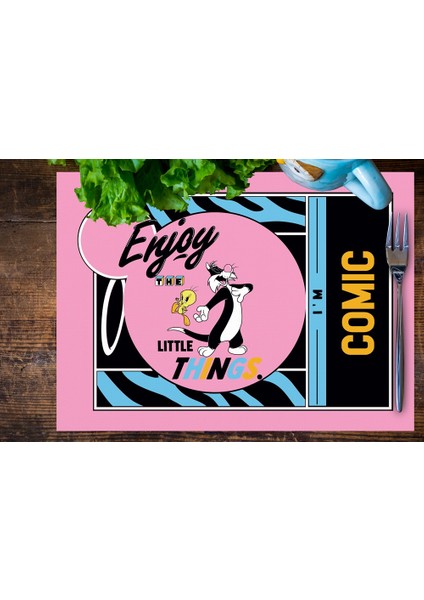 Home Tweety Teams Kumaş Amerikan Servis 4'lü Set 35 x 50 cm fırsatları