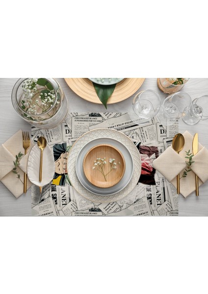 Home Superman Kumaş Amerikan Servis 4'lü Set 35 x 50 cm fiyatları