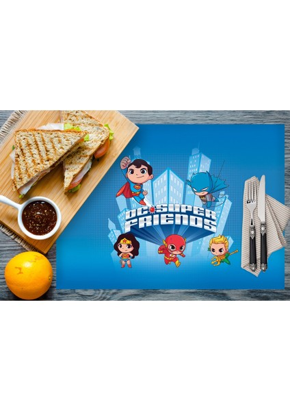 Home Dc Super Friends Kumaş Amerikan Servis 4'lü Set 35 x 50 cm