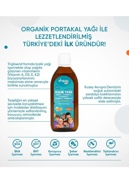 Kids 2'li Balık Yağı + Multivitamin Şurup fırsatları