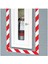 Reflektörlü Fosforlu Reflektif Ikaz Bandı 5 cm Kırmızı-Beyaz 1 Metre 3