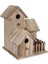 Barınakları Sağlayın Ahşap Kuş Evi Birdhouse Besleme Yuva Bahçe Backyard Balkon Kolye Swallows Kuşlar Için | Kuş Kafesleri ve yuvalar - (Yurt Dışından) 2