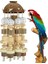 Büyük Kuş Papağan Oyuncak Kafes Doğal Ahşap Bloklar Kuş Çiğneme Oyuncak Papağan Kafes Bite Oyuncak Macaws Cockatoos Papağan Kuş Accessoires | Kuş Oyuncakları - (Yurt Dışından) 2