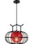 30 cm Fener Avize 220 V E27 * 1 Ampul Olmadan, Retro Zen Klasik Çin Tarzı Kırmızı Ferforje Kenevir Topu Avize - (Yurt Dışından) 1