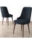 Concept Noa Serisi, 80X132 Açılabilir Mdf Masa, Beyaz Masa Ceviz Ayak Masa Takımı, 4 Sandalye 1 Bench 4