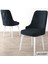 Concept Noa Serisi, 80X132 Açılabilir Mdf Masa, Beyaz Mermer Desen Mutfak Masa Takımı, 6 Sandalye 4
