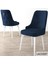 Concept Noa Serisi, 80X132 Açılabilir Mdf Masa, Beyaz Mermer Desen Mutfak Masa Takımı, 6 Sandalye 4