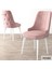 Concept Noa Serisi, 80X132 Açılabilir Mdf Masa, Beyaz Mermer Desen Mutfak Masa Takımı, 6 Sandalye 4