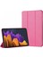 Samsung Galaxy Tab S8 Plus X800 Kılıf Slim Translucent Back Smart Cover Pembe 1